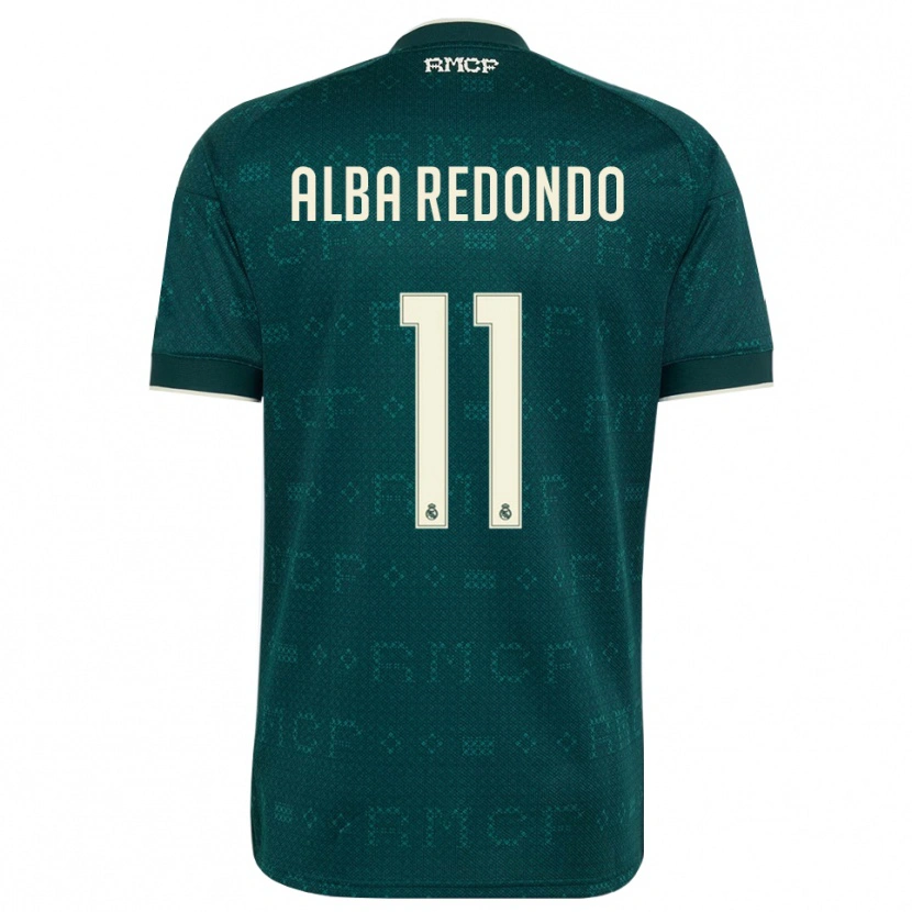 Danxen Dames Alba Redondo #11 Donker Leigrijs Wit Uitshirt Uittenue 2026/27 T-Shirt België