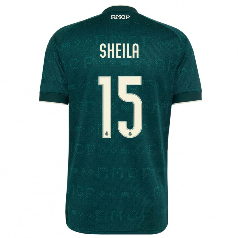 Danxen Dames Sheila García #15 Donker Leigrijs Wit Uitshirt Uittenue 2026/27 T-Shirt België