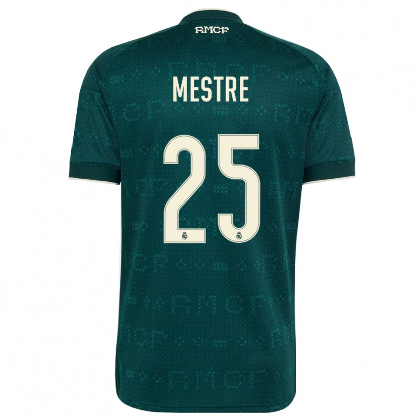 Danxen Dames Sergio Mestre #25 Donker Leigrijs Wit Uitshirt Uittenue 2026/27 T-Shirt België