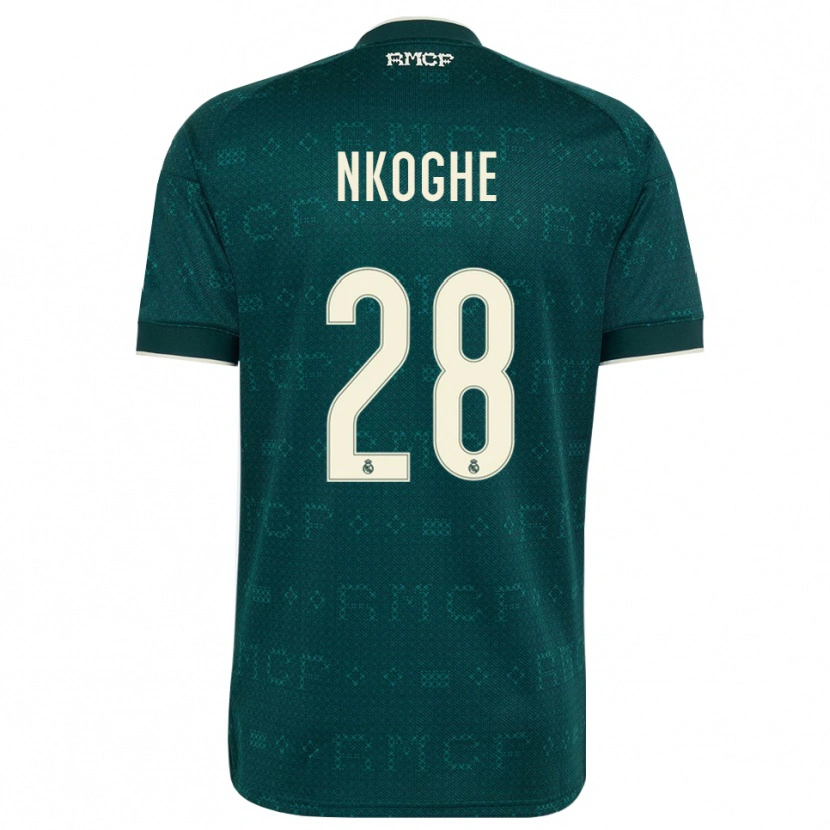 Danxen Dames Ariel Nkoghe #28 Donker Leigrijs Wit Uitshirt Uittenue 2026/27 T-Shirt België