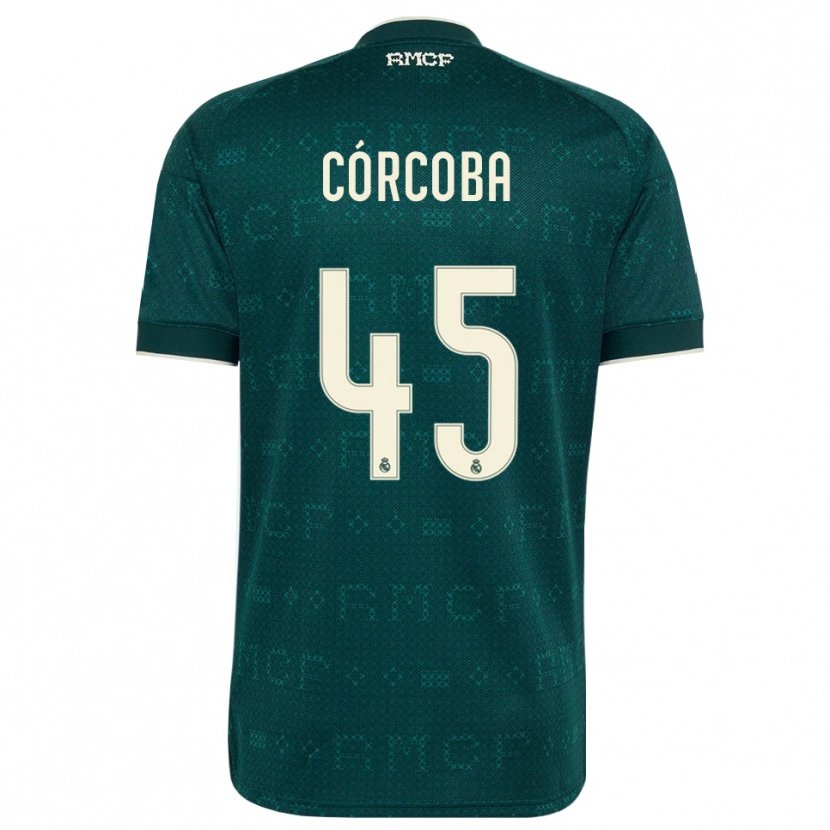 Danxen Dames Andrés Córcoba #45 Donker Leigrijs Wit Uitshirt Uittenue 2026/27 T-Shirt België