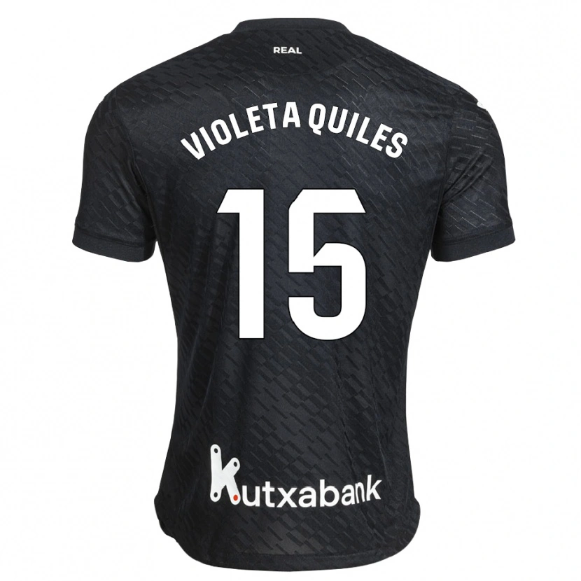 Danxen Dames Violeta Quiles #15 Zwart Wit Uitshirt Uittenue 2026/27 T-Shirt België
