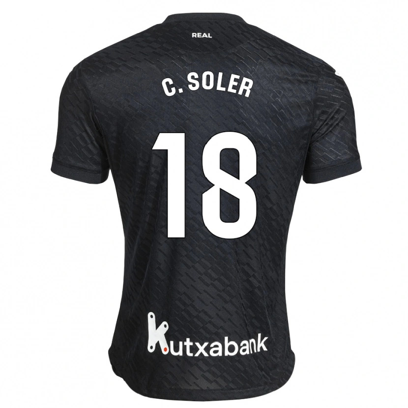 Danxen Dames Carlos Soler #18 Zwart Wit Uitshirt Uittenue 2026/27 T-Shirt België