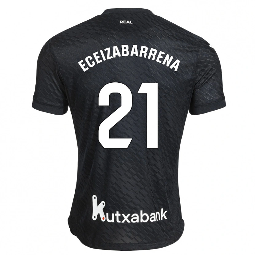 Danxen Dames Jon Eceizabarrena #21 Zwart Wit Uitshirt Uittenue 2026/27 T-Shirt België