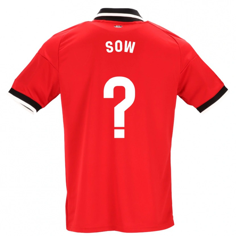 Danxen Dames Bakary Sow #0 Zwart Wit Rood Uitshirt Uittenue 2026/27 T-Shirt België