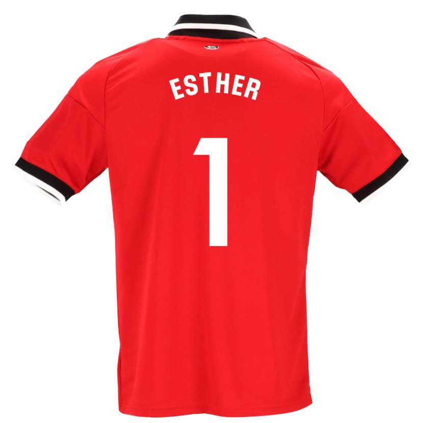 Danxen Dames Esther Sullastres Ayuso #1 Zwart Wit Rood Uitshirt Uittenue 2026/27 T-Shirt België