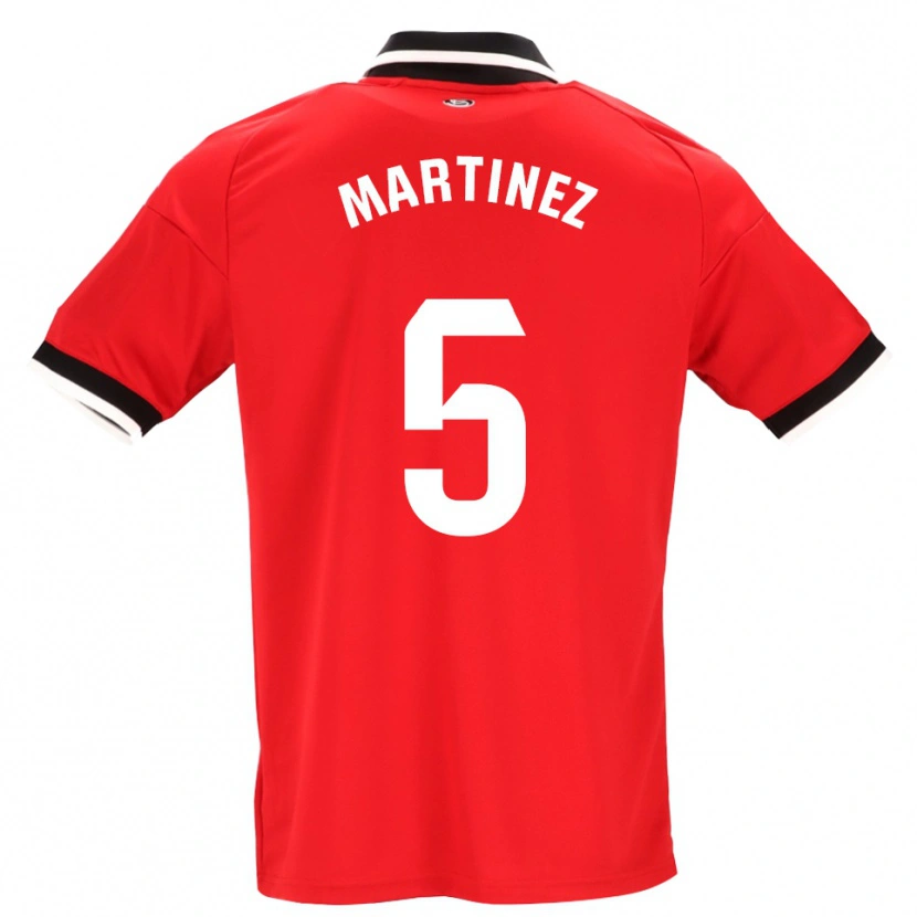 Danxen Dames Sergio Martínez #5 Zwart Wit Rood Uitshirt Uittenue 2026/27 T-Shirt België