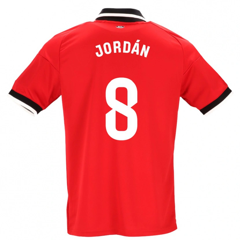 Danxen Dames Joan Jordán #8 Zwart Wit Rood Uitshirt Uittenue 2026/27 T-Shirt België