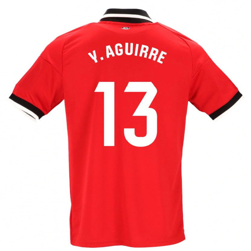 Danxen Dames Yolanda Aguirre Gutiérrez #13 Zwart Wit Rood Uitshirt Uittenue 2026/27 T-Shirt België