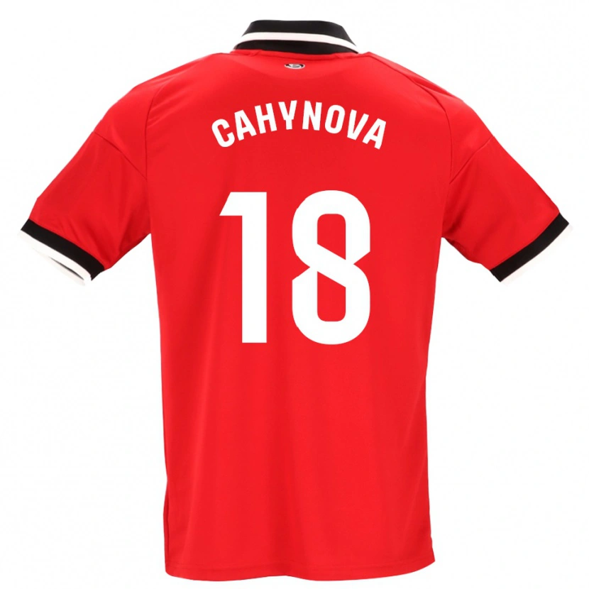 Danxen Dames Klara Cahynova #18 Zwart Wit Rood Uitshirt Uittenue 2026/27 T-Shirt België
