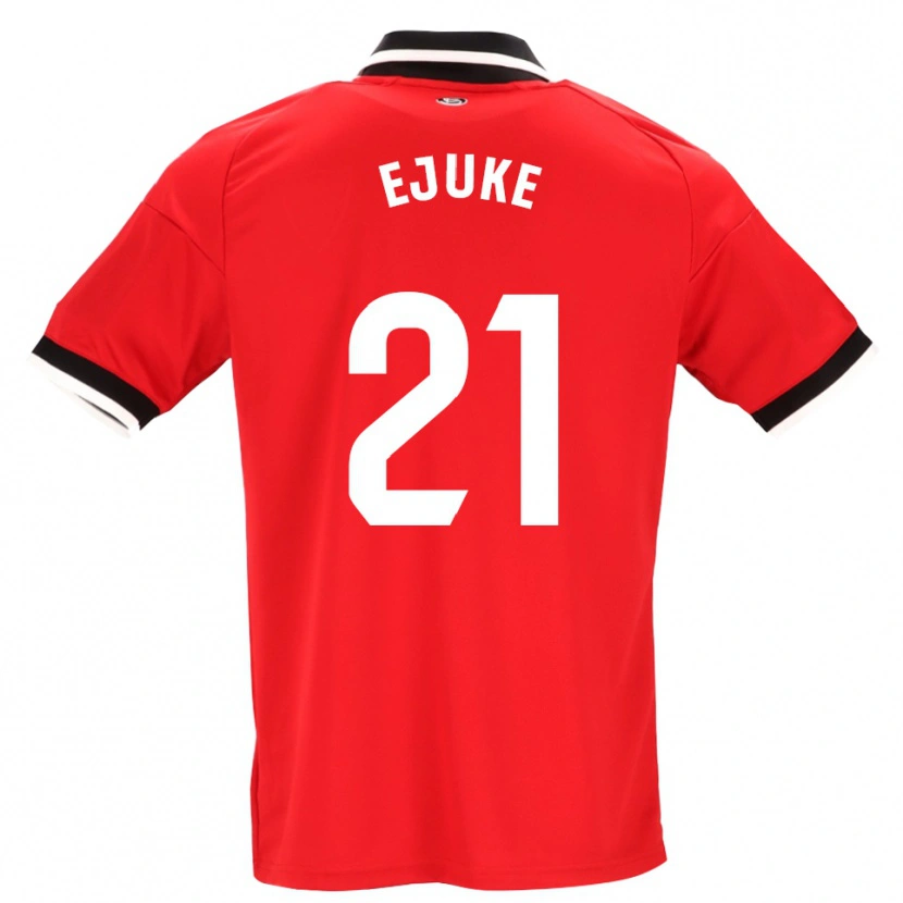 Danxen Dames Chidera Ejuke #21 Zwart Wit Rood Uitshirt Uittenue 2026/27 T-Shirt België