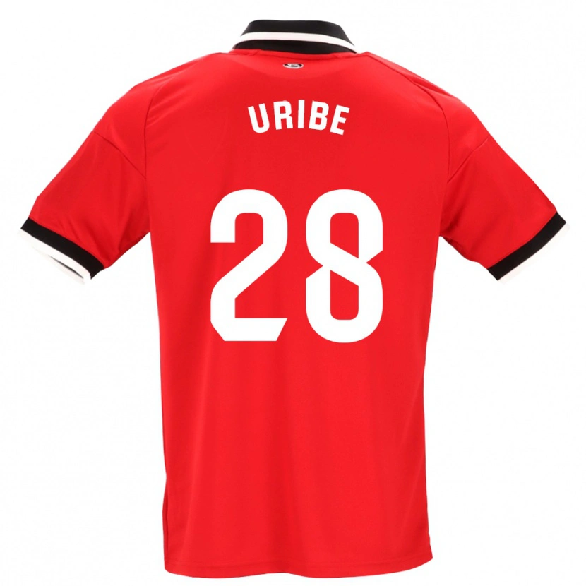 Danxen Dames Raúl Uribe #28 Zwart Wit Rood Uitshirt Uittenue 2026/27 T-Shirt België