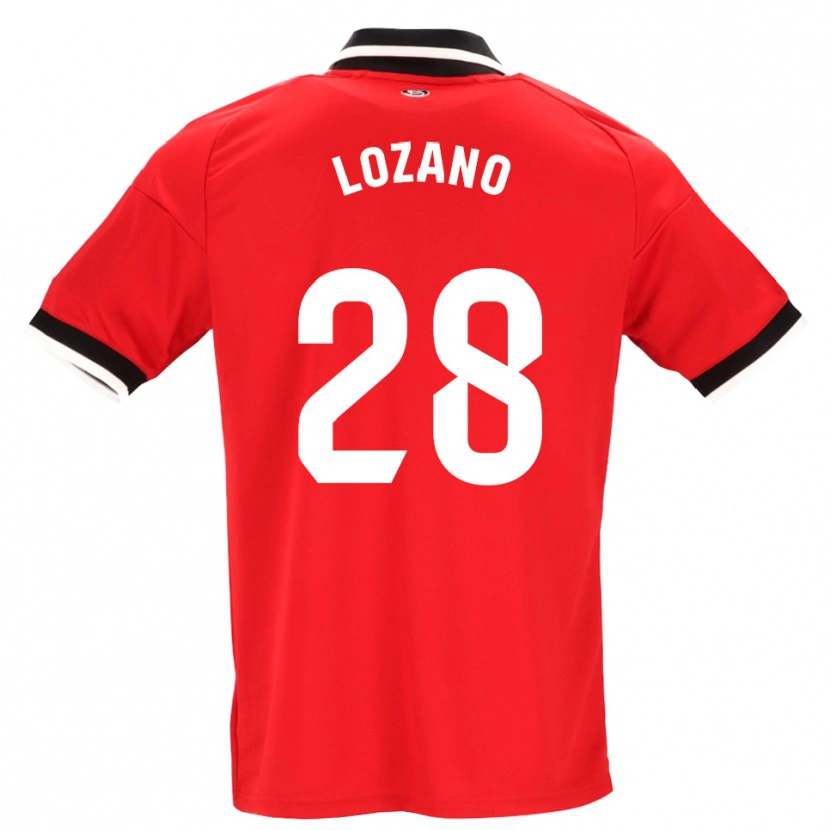 Danxen Dames Elena Lozano #28 Zwart Wit Rood Uitshirt Uittenue 2026/27 T-Shirt België