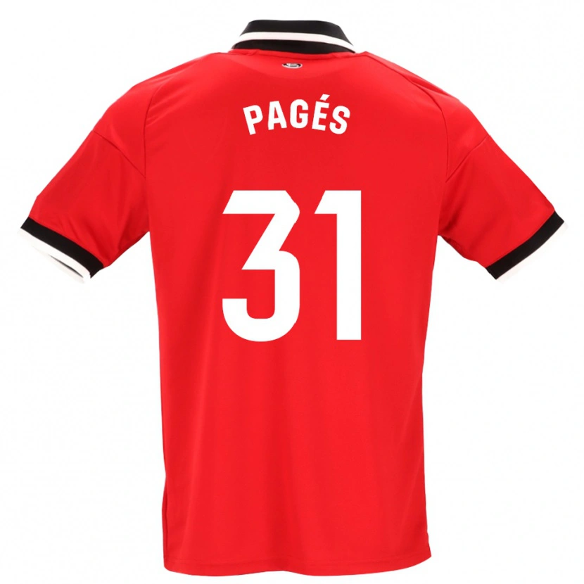 Danxen Dames Lukas Pagés #31 Zwart Wit Rood Uitshirt Uittenue 2026/27 T-Shirt België