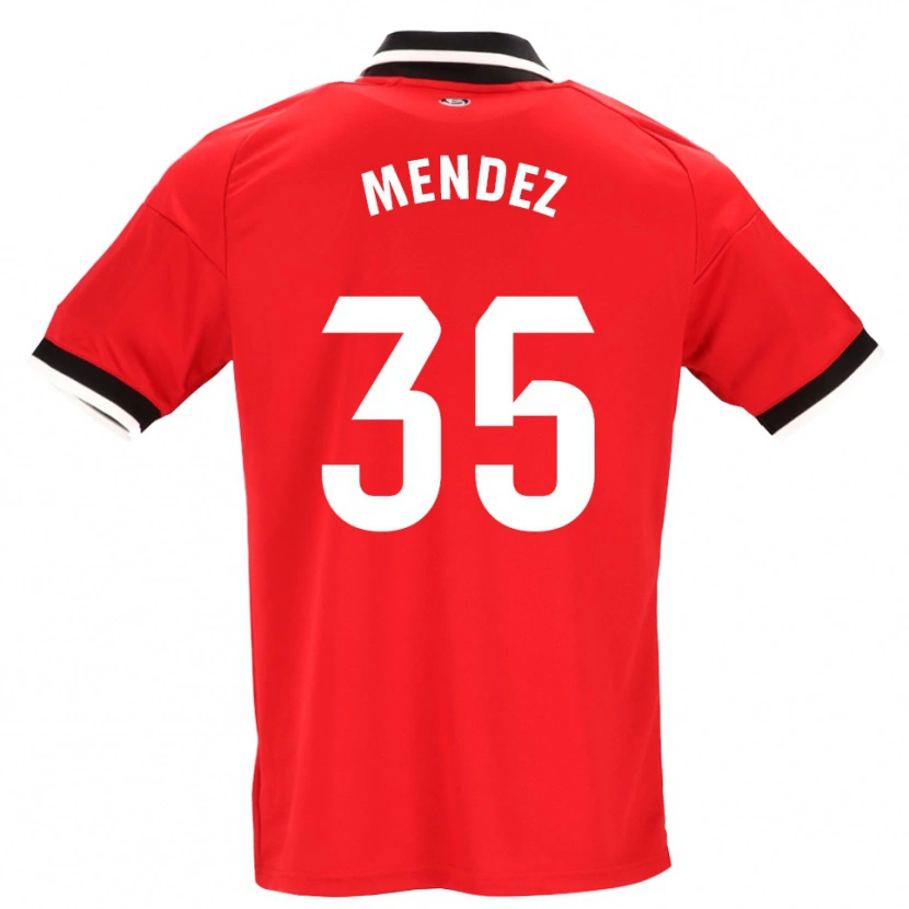 Danxen Dames Tomás Méndez #35 Zwart Wit Rood Uitshirt Uittenue 2026/27 T-Shirt België
