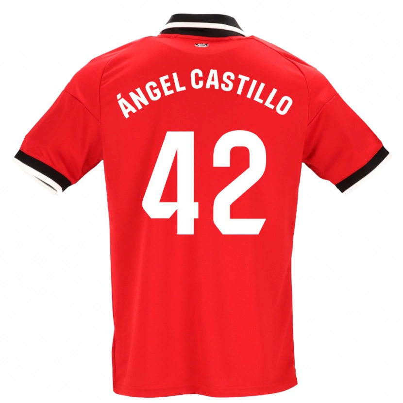 Danxen Dames Manuel Ángel Castillo #42 Zwart Wit Rood Uitshirt Uittenue 2026/27 T-Shirt België