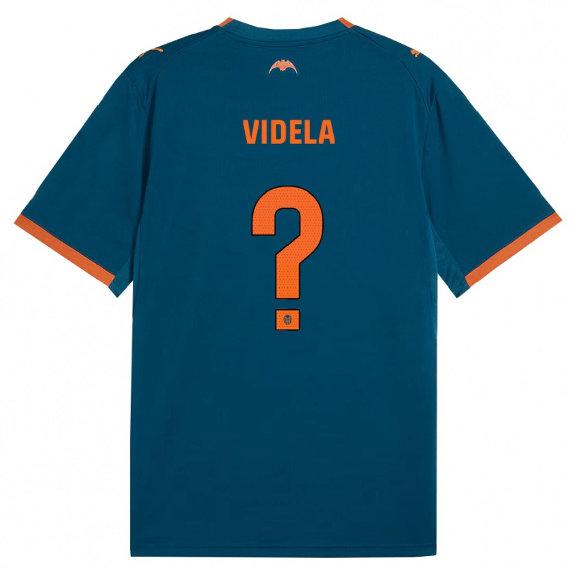 Danxen Dames Liam Videla #0 Staalblauw Oranje Uitshirt Uittenue 2026/27 T-Shirt België