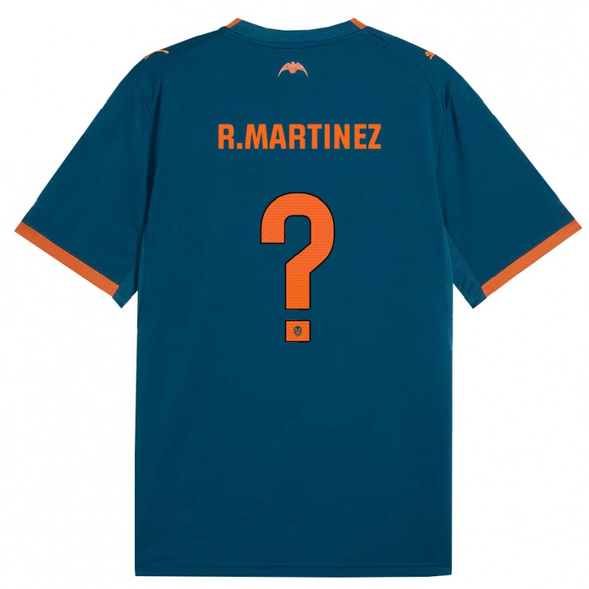 Danxen Dames Rubén Martinez #0 Staalblauw Oranje Uitshirt Uittenue 2026/27 T-Shirt België