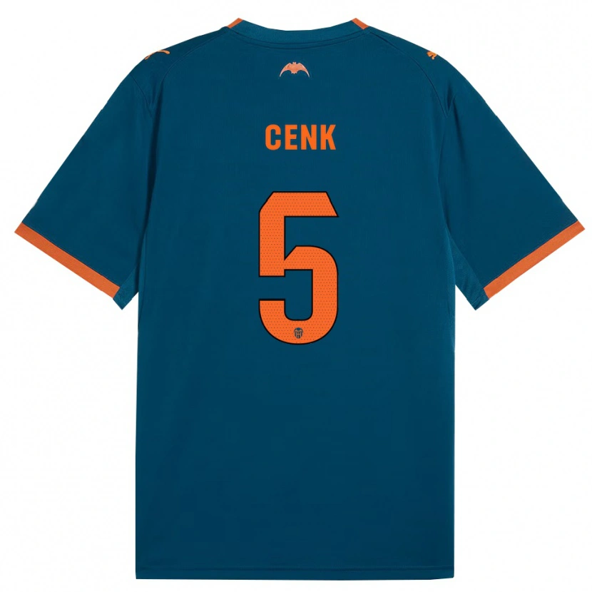 Danxen Dames Cenk Ozkacar #5 Staalblauw Oranje Uitshirt Uittenue 2026/27 T-Shirt België