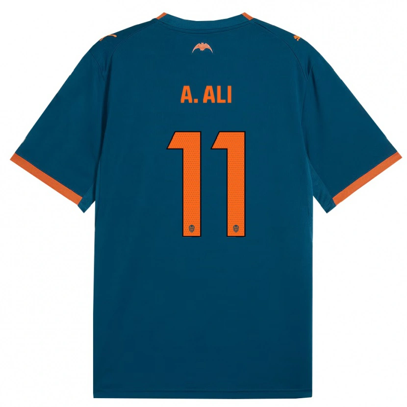 Danxen Dames Amirah Ali #11 Staalblauw Oranje Uitshirt Uittenue 2026/27 T-Shirt België