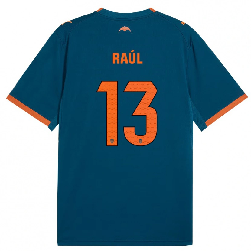 Danxen Dames Raúl Jiménez #13 Staalblauw Oranje Uitshirt Uittenue 2026/27 T-Shirt België