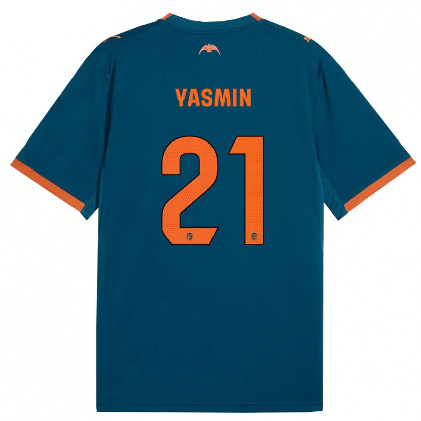 Danxen Dames Yasmin Katie Mrabet Slack #21 Staalblauw Oranje Uitshirt Uittenue 2026/27 T-Shirt België