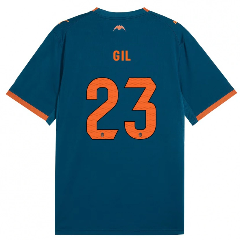 Danxen Dames Elena Gil #23 Staalblauw Oranje Uitshirt Uittenue 2026/27 T-Shirt België