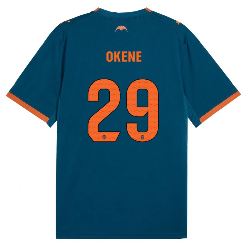 Danxen Dames Andrea Okene #29 Staalblauw Oranje Uitshirt Uittenue 2026/27 T-Shirt België