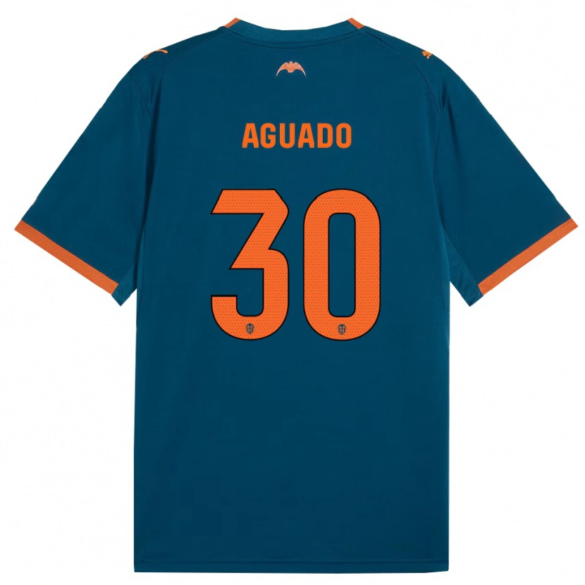 Danxen Dames Julia Aguado #30 Staalblauw Oranje Uitshirt Uittenue 2026/27 T-Shirt België