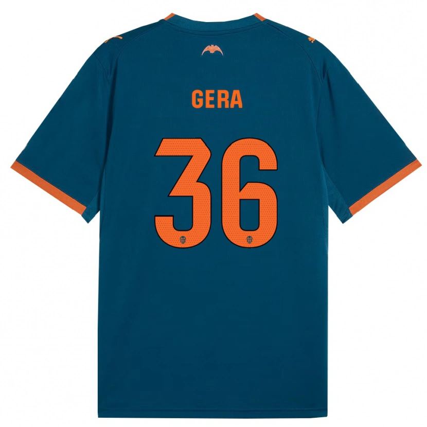Danxen Dames Alin Gera #36 Staalblauw Oranje Uitshirt Uittenue 2026/27 T-Shirt België