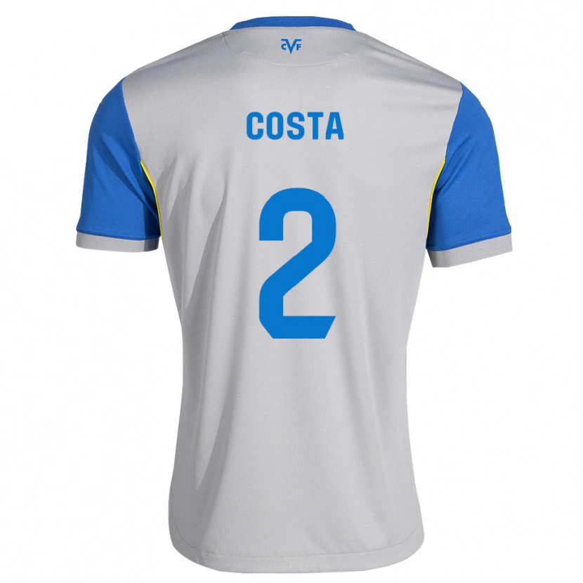 Danxen Dames Logan Costa #2 Dodgerblauw Grijs Uitshirt Uittenue 2026/27 T-Shirt België