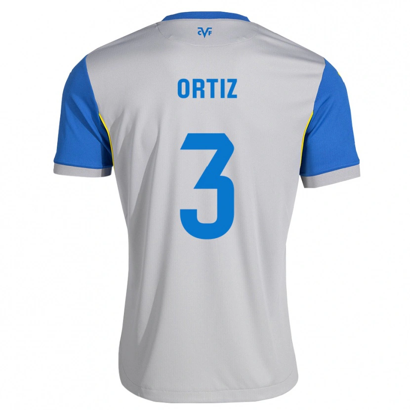 Danxen Dames Eneko Ortiz #3 Dodgerblauw Grijs Uitshirt Uittenue 2026/27 T-Shirt België