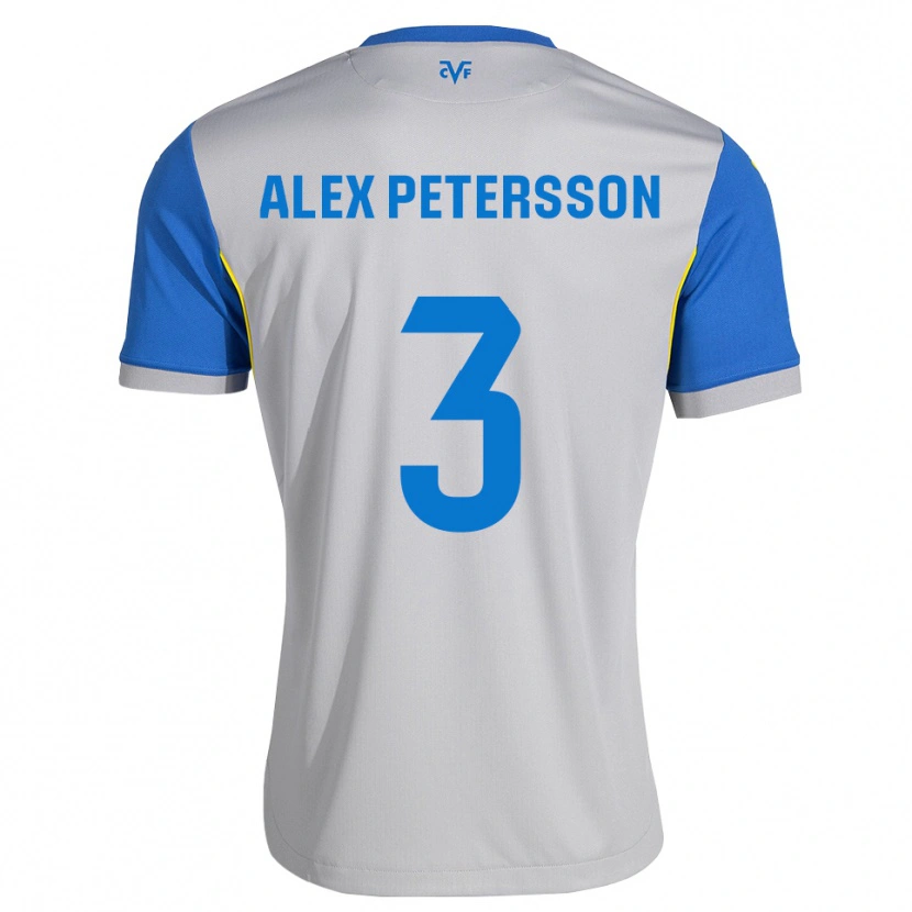 Danxen Dames Max Petersson #3 Dodgerblauw Grijs Uitshirt Uittenue 2026/27 T-Shirt België