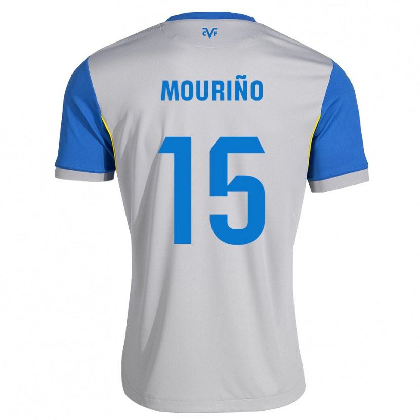 Danxen Dames Santiago Mouriño #15 Dodgerblauw Grijs Uitshirt Uittenue 2026/27 T-Shirt België