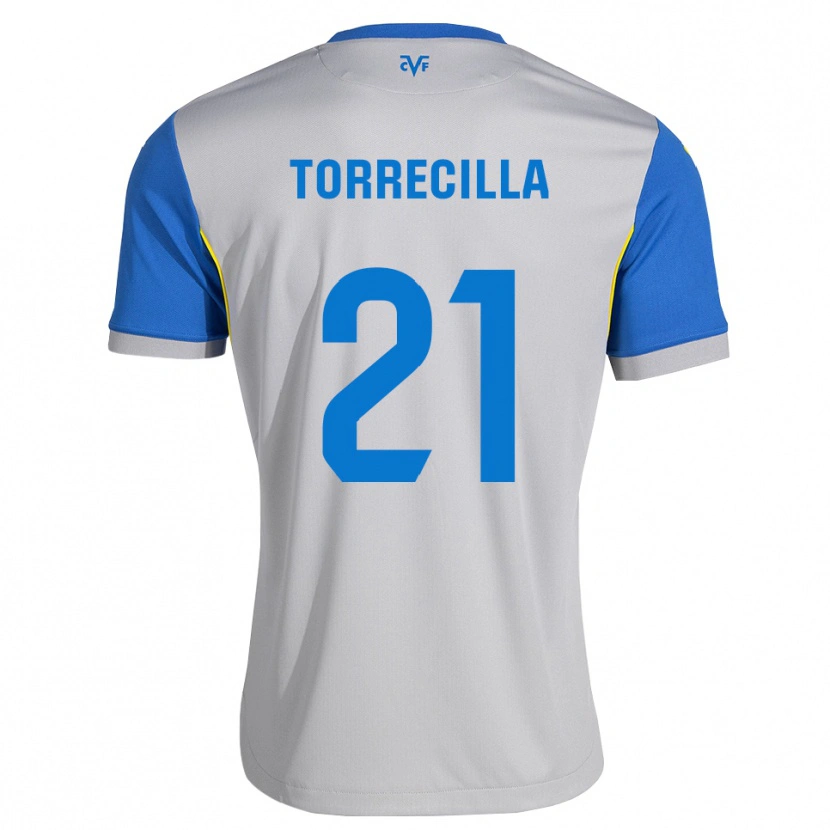 Danxen Dames Virginia Torrecilla #21 Dodgerblauw Grijs Uitshirt Uittenue 2026/27 T-Shirt België