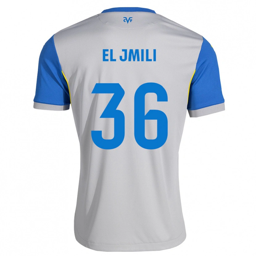Danxen Dames Nizar El Jmili #36 Dodgerblauw Grijs Uitshirt Uittenue 2026/27 T-Shirt België