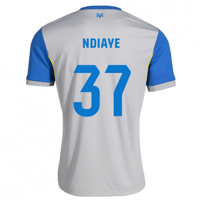 Danxen Dames Serigne Ndiaye #37 Dodgerblauw Grijs Uitshirt Uittenue 2026/27 T-Shirt België