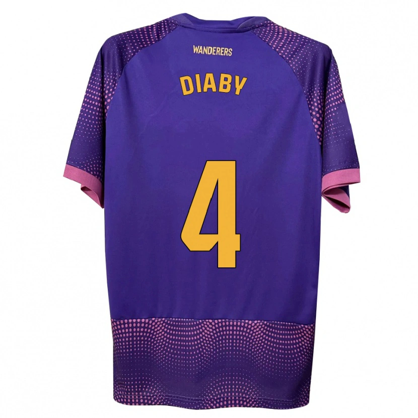 Danxen Dames Bambo Diaby #4 Paars Wit Roze Uitshirt Uittenue 2026/27 T-Shirt België