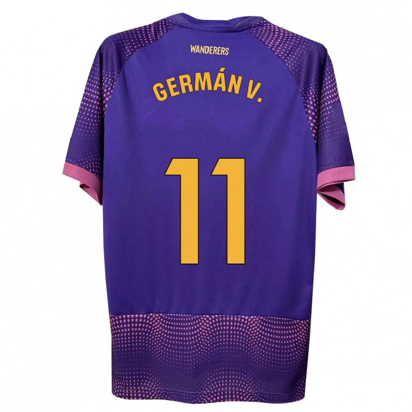 Danxen Dames Germán Valera #11 Paars Wit Roze Uitshirt Uittenue 2026/27 T-Shirt België