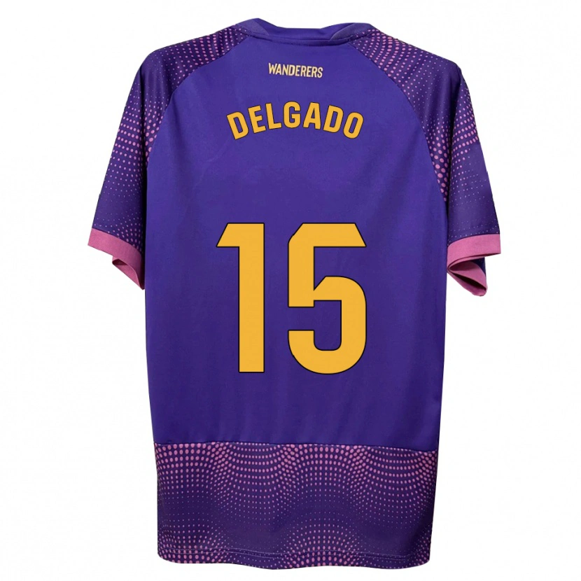 Danxen Dames David Delgado #15 Paars Wit Roze Uitshirt Uittenue 2026/27 T-Shirt België