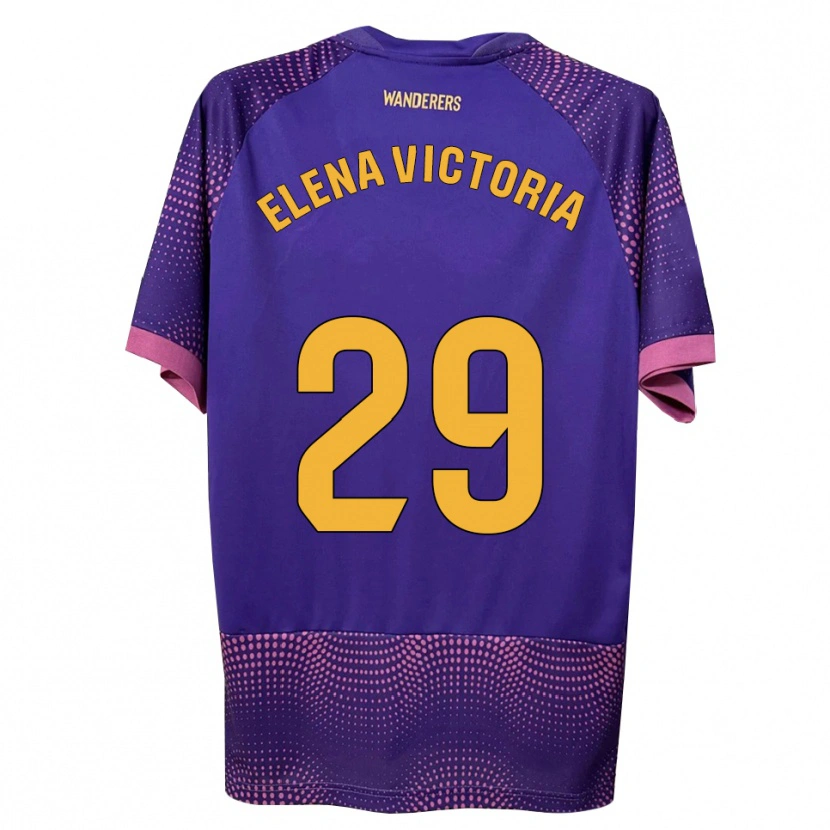 Danxen Dames Elena Victoria Mas Berna #29 Paars Wit Roze Uitshirt Uittenue 2026/27 T-Shirt België