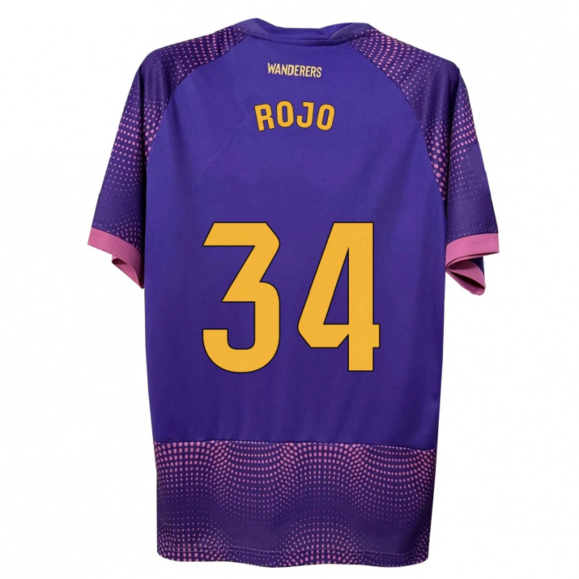 Danxen Dames Pablo Rojo #34 Paars Wit Roze Uitshirt Uittenue 2026/27 T-Shirt België