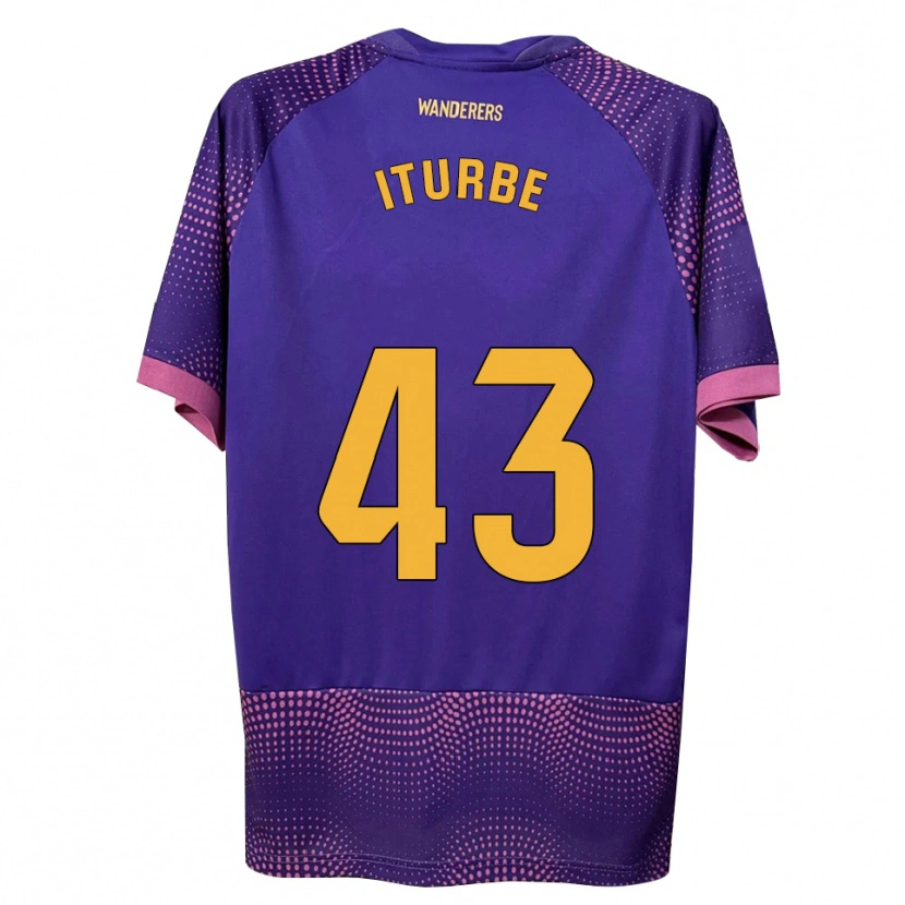 Danxen Dames Alejandro Iturbe #43 Paars Wit Roze Uitshirt Uittenue 2026/27 T-Shirt België