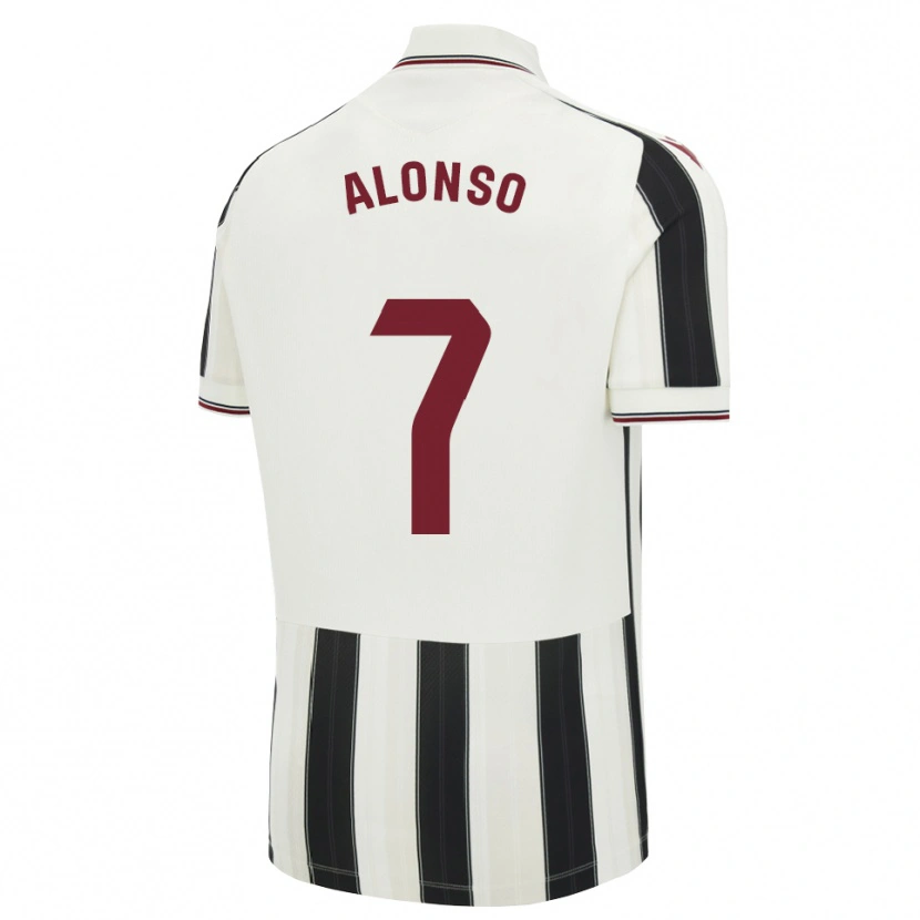 Danxen Dames Javi Alonso #7 Zwart Wit Rood Uitshirt Uittenue 2026/27 T-Shirt België
