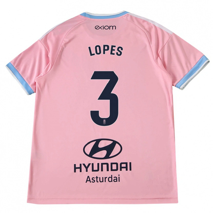 Danxen Dames Adrián Lopes #3 Centaurieblauw Roze Uitshirt Uittenue 2026/27 T-Shirt België