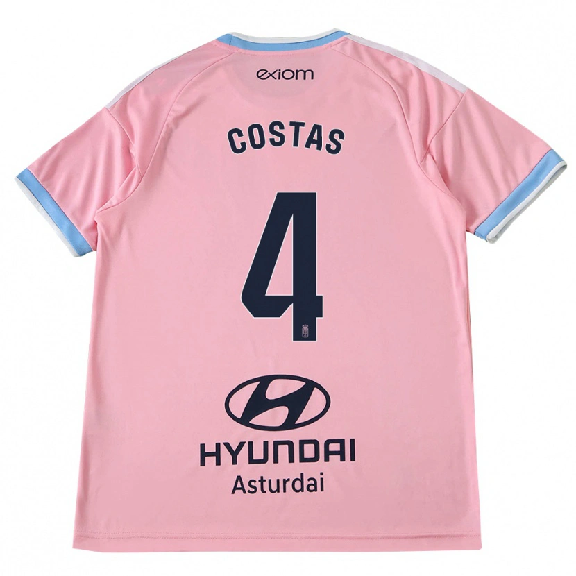 Danxen Dames David Costas #4 Centaurieblauw Roze Uitshirt Uittenue 2026/27 T-Shirt België