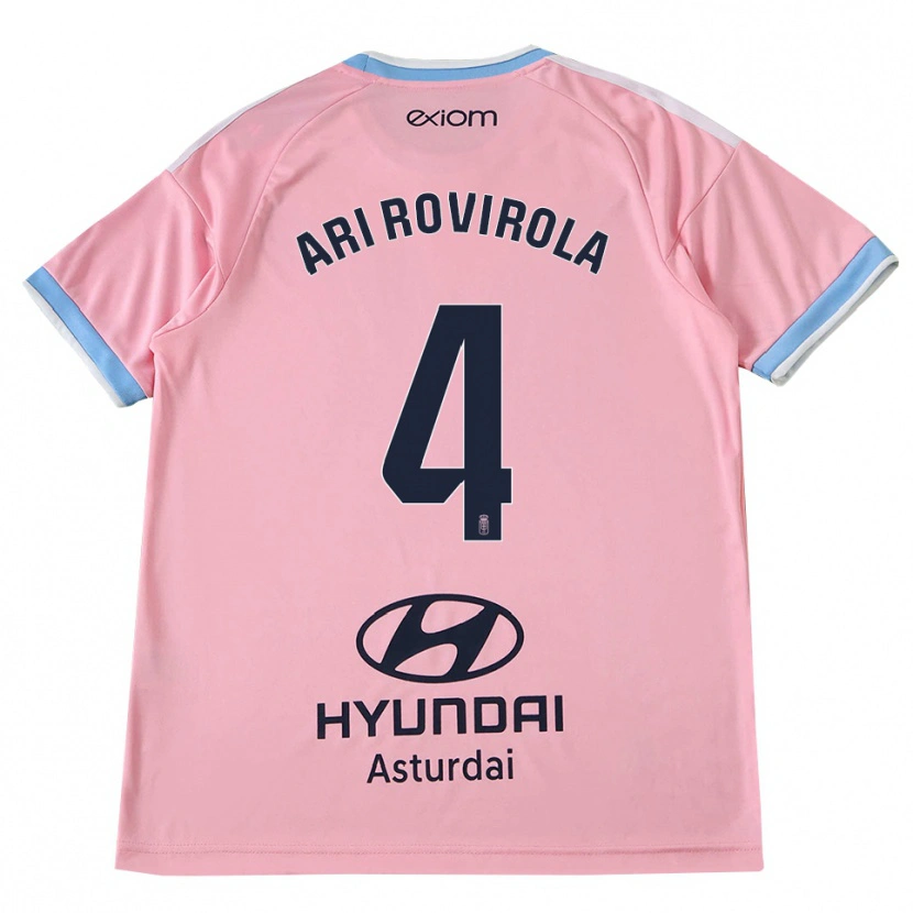 Danxen Dames Ari Rovirola #4 Centaurieblauw Roze Uitshirt Uittenue 2026/27 T-Shirt België