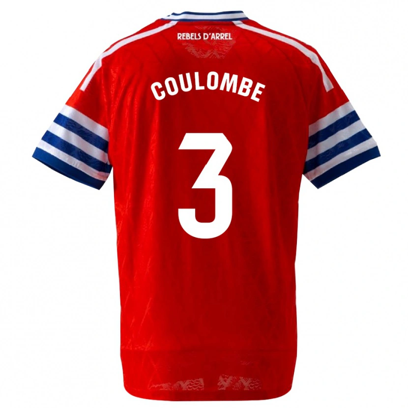 Danxen Dames Thomas Coulombe #3 Koninklijk Blauw Rood Uitshirt Uittenue 2026/27 T-Shirt België