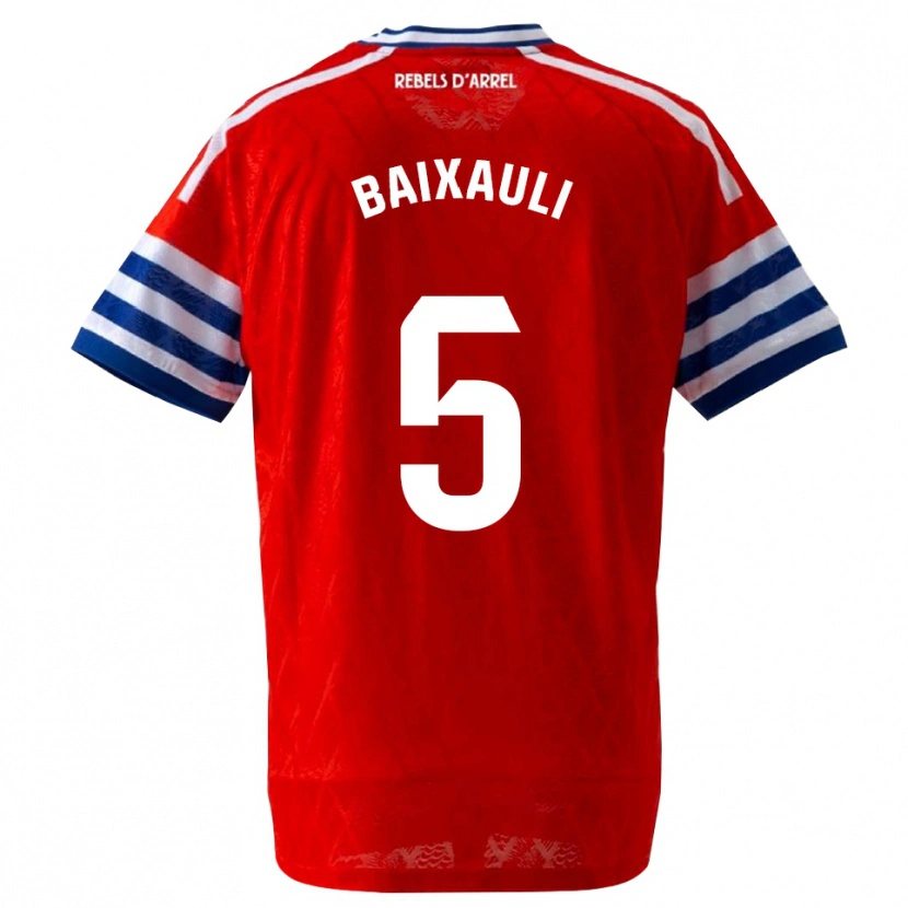 Danxen Dames Iker Baixauli #5 Koninklijk Blauw Rood Uitshirt Uittenue 2026/27 T-Shirt België