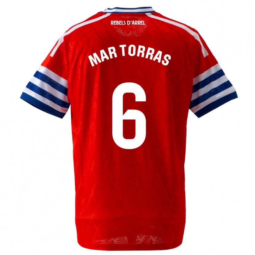 Danxen Dames Mar Torrás De Fortuny #6 Koninklijk Blauw Rood Uitshirt Uittenue 2026/27 T-Shirt België